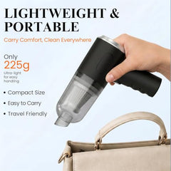 kitchen gizmo Portable 3-in-1 Car Vaccum Cleaner with Blower, USB Rechargeable, Black, Wireless Handheld Mini Design, Strong Suction, Washable HEPA Filter for Car, Home, Travel (Multi)