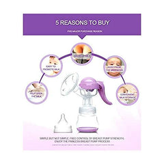 Syga Manual Breast Pump with Lid for Breastfeeding