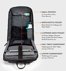 PAZZO Milestone Laptop bag for men | Office bag for men| Laptop Backpack for Men and Women with Anti-Theft Design, USB Port and 1 Year Warranty | Fits up to 15.6 inch Laptop, Macbook ~ Blue