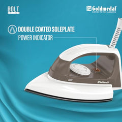 Goldmedal Glide 1100W Dry Iron | Non-stick Weilburger Premium