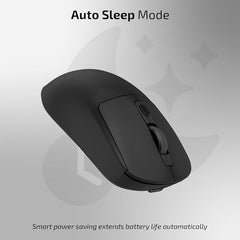 iBall GLIDR S200 Wireless Office Mouse with Software, Very Light Weight, Tri Mode (2.4GHz, BT, Wired), 5-Level Up to 3200 DPI, 6 Buttons, Type C Built-in Battery, Auto Sleep, High Precision (Black)