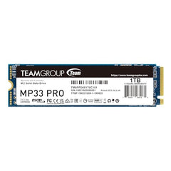 TeamGroup MP33 256GB Nvme M.2 2280 Pcie Gen 3 Gaming SSD, 3D NAND TLC, SLC Cache, Internal Solid State Drive, Speed Up to 1600/1000 MB/s, High Performance, Low Latency, ECC Function, for PC & Laptop