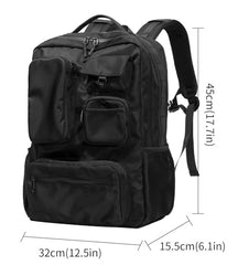 ALASKA® 35L Large Laptop Backpack for Men & Women - Heavy-Duty Hiking, Travel, Work, School, College Backpack with 15.6 Inch Laptop Compartment, Multiple Zippered Pockets, Padded Shoulder Straps