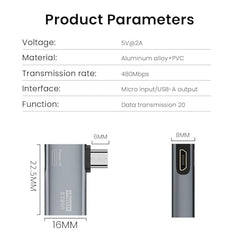 Sounce USB to 3.5mm Female Adapter, USB Headphone Audio Jack External Stereo Sound Cable Cord Splitter for MacBook, Laptop, Linux, PS4, Headset - Grey