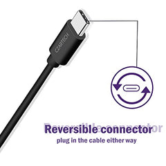 Czartech [1.2 Mt USB-C 20W Fast Charging cable Compatible with i-Phone,14,13, 12,11, X, 8, 7, 6, 5, i-Pad iPad Air and More [Nylon Braided,Black - Pack of 2]