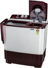 LG 10.5 kg, 5 Star, Roller Jet Pulsator with Soak, Wind Jet Dry Technology, Semi-Automatic Top Load Washing Machine (P105ASRAZ, Burgundy, Rat Away & Smart Filter)