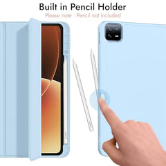 Robustrion Cover for Xiaomi Mi Pad 8/8 Pro/Xiaomi Pad 7/7 Pro 11.2 inch Cover Case with [Pencil Holder], Trifold Flip Case Cover for Xiaomi Pad 7/8 Cover [Auto Sleep Wake] - Black