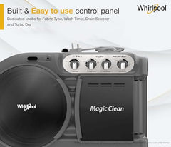 Whirlpool 8 kg 5 Star Semi-Automatic Top Loading Washing Machine (MAGIC CLEAN 8.0 GREY DAZZLE,2x Drying Power)