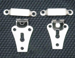 M Fabrics Stainless Steel Pant Trouser Hooks (Silver, 2-Part Sew-On, Set of 20) | Rust-Free Fasteners for Pants, Shorts, Dresses & Garments
