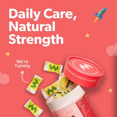 Whello Kids Multivitamin Gummies | Doctor Formulated Daily Multivitamins for Growing Kids | No Added Sugar, No Artificial Colors, Vegan & Gelatin Free | Gut-Friendly Fibre, Vitamin C & Biotin | Fruity Berry Taste | 30 Gummies