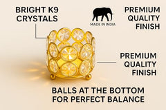 CentraLit Tealight Candle Holder Votives Bowl Iron Artware for Home Decoration, Christams Diya Diwali Decoration Lights Centerpieces for Wedding Home Party Table Decor (Gold (Pack of 10))