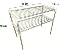 SYGA Tow Layer Stainless Steel Kitchen Organizer Rack