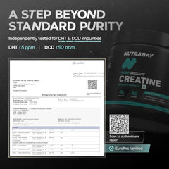 Nutrabay Pure Series Micronised Creatine Powder Monohydrate, Pre/Post Workout Bodybuilding, Crossfit Supplement, 250 g (Unflavoured)