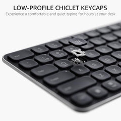 Rapoo 9010M Multi Device Wireless & Bluetooth Keyboard & Mouse Combo, White