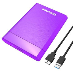 Sounce 2.5-Inch SATA to USB Type-C 3.1 External HDD/SSD Enclosure | 6Gbps UASP Speed | Tool-Free Design | Compatible with 7mm & 9.5mm Drives up to 6TB | Plug & Play | Shockproof Portable Case (Type C)