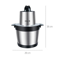 IBELL MT600SM Electric Chopper, 2-Yr Warranty, 6 Litre Stainless Steel Bowl, 1800W, Multi Purpose for Cutting Slicing Meat, Vegetables, Nuts & Fruits (Silver)