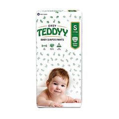 TEDDYY Easy Baby M Size Diaper Tape Style |126 Count (Medium) | 6-11 kgs (Pack of 2) | Quick Absorbency | Extra Super Soft | Anti - Bacterial | Wetness Indicator with Adjustable Grip Tapes