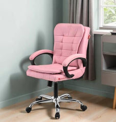 GOYALSON Mesh Back Revolving Chair for Office Home Swivel Desk Chair with Comfortable Seating & Wheels (1, Brown, Standard)