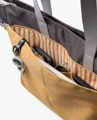 DailyObjects Recycled PET Dual Color Key Tote Bag For Women & Girls | Stylish Ladies Purse for Everyday Essentials | Fits any Laptop Upto 15.6 Inch | Padded Laptop Compartment - (Charcoal-Kelp)