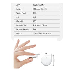 AUSHA Smart Bluetooth Tracker Device|No SIM Needed | Compatible with Apple Find My| Alert & Water Resistant | for Bags, Wallet, Luggage, Keys Finder