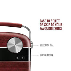Saregama Carvaan Mini 2.0 Marathi (Sadabahar Gaani) - Music Player with Bluetooth/FM/AM/AUX (Sunset Red)