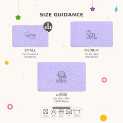 R for Rabbit Waterproof Quick Dry Sheet for Baby | Anti-Piling Fleece Breatheable Fabric Extra Absorbent Instant Dry Baby Bed/Cot Protector Mat (Size-S,Green-Grey,Pack of 2 Combo)