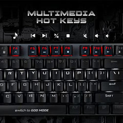 Cosmic Byte CB-GK-25 Pandora TKL Mechanical Keyboard Upgraded with Swappable Outemu Blue Switches and Rainbow LED (Black/Grey)