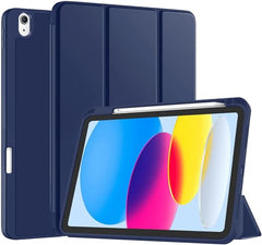 Robustrion Cover for iPad 11th Generation (A16) / 10th Gen Cover Case with [Right Side Pencil Holder] [Auto Sleep Wake] [Soft Back] (2022/2025), Case for iPad 11th 11"/ 10th 10.9" - Yellow
