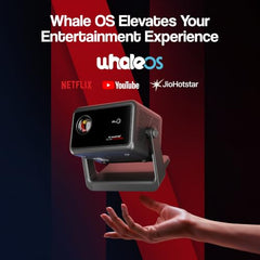 E GATE Atom 3X Projector 4k Ultra HD, Automatic Keystone & Precise Focus, 1080p Native | Rotatable Design | Android 14, Netflix Prime 11,000 Lumens, HDMI-ARC WiFi-6 BT, for Home use Egate