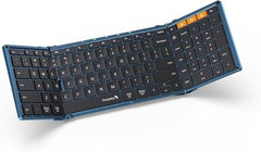 ProtoArc Foldable Bluetooth Keyboard, XK01 Full Size Folding Wireless Keyboard with Number Pad, Portable Travel Keyboard for Windows iOS Android Tablets, Laptops, iPad