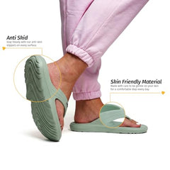 Yoho Drizzle Soft Slippers for Women, Mild Acupressure, Lightweight, Anti Skid & Slip, Diabetic Footwear for Woman, Home Wear Bathroom Chappal for ladies | Waterproof Monsoon & Rainy Footwear | Pastel Lavender - UK 5