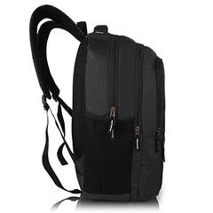 Half Moon Valex Unisex School Bag for Boys Girls | 15.6 inch Laptop Bags for Men Office use | College Bag for Girls Boys | Backpack Bagpacker for Man Women | Black School Bag with Small Pockets Inside
