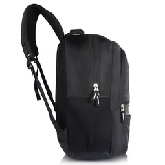 Half Moon Samurai Anime School Bags for Boys Men | Laptop Bag for Man | College Bag for Boys | Backpack Bag for Man Students use with Laptop Compartment & Small Pockets inside (Black & Red)