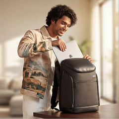 Urban Jungle by Safari Gateway 30L Premium Laptop Backpack for Men and Women | 15.6 Inch Laptop Sleeve | Water Resistant | Office & Travel Bag | Premium Polyester Work Bag | Black