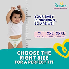 Pampers Complete Skin Comfort Pants, X-Large (XL), 168 Count, Anti-rash blanket, Lotion with Vitamin E & Aloe Vera, 12-17kg