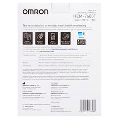 Omron Smart Elite+ HEM 7600T Tubeless 360° Accurate Arm Digital Blood Pressure Monitor With Intellisense Technology & Intelli Wrap Cuff With Bluetooth Connectivity to Store Historic Measurements