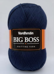 Vardhman BigBoss Knitting Yarn – 200g Ball, 575m, 84% Acrylic + 16% Nylon, 3-Ply DK Weight, Soft & Durable Wool for Knitting, Craft, babywear, blanket, winter wear; threads for crochet hook needle - Boss-15 - Cream