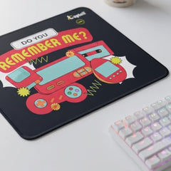Laptell Gaming Mouse Pad with Smooth Fabric Surface & Non-Slip Rubber Base | Waterproof Washable Mat for Laptop, Desktop & Gaming Mouse | High-Speed Tracking, Portable Design – Retro 90s