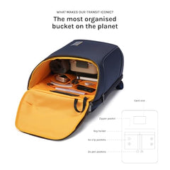 MOKOBARA Transit Backpack | Fits Laptop Up To 16 Inch, 30L Capacity, Water-Resistant Polyester, Vegan Leather Trims | Money Moves, Black
