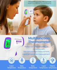 D MEDICARE Rechargeable Blood Pressure Monitor, Glucometer Set & Infrared Thermometer Combo | Home Health Care Kit | BP, Blood Sugar & Temperature Monitoring (RECOMB-110)