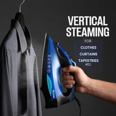 Rico Japanese Tech Fully Automatic Steam Iron with Spray | No Burns Guaranteed | Optitemp Press Iron | Auto ShutOff | Drip-Stop | 2 Years Warranty | Ceramic-Coated Soleplate with 5-Year Warranty