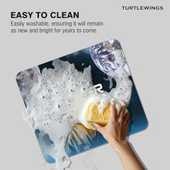TURTLEWINGS | Mousepad | Inspirational Quote Mousepad – 22x18 cm, 3mm Thick | Abstract Design Non-Slip Rubber Base | Office, Study & Gaming Use | Premium Smooth Surface 3
