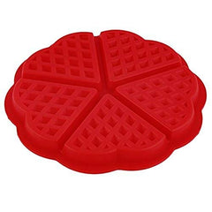 Syga Heart-Shaped Silicone Waffle Mold Cake Cookie Muffin Chocolate Bakeware Baking Tool, Orange