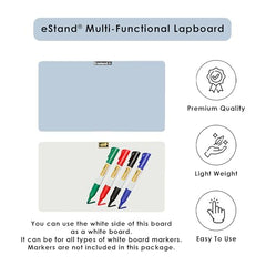 eStand� Lap Board for for Study | Home | Dining | Office | Laptop | Computer Desk | Reading & Writing | Multi-Purpose | Made in India |(Lap Board 14"X23" Pine)