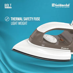 Goldmedal Glide 1100W Dry Iron | Non-stick Weilburger Premium