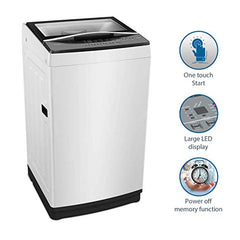 Bosch 7 kg 5 Star Fully Automatic Top Load Washing Machine,PowerWave Wash,Inbuilt Dual Lint Filter, Stainless Steel VarioDrum with 5 fin Pulsator, Water Save, Flex Drain, Dark Grey (WOE70AH0IN)