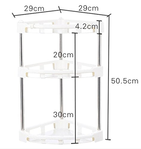 SYGA 3 Layer Storage Rack Kitchen Platform Corner Organizer
