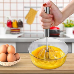 Hand Blender – 9 Inch Stainless Steel Automatic Hand Blender for Kitchen | Lassi & Butter Milk Maker | Egg Beater & Mixer for Juices, Shakes, Coffee Froth, Everyday Cooking (Silver)