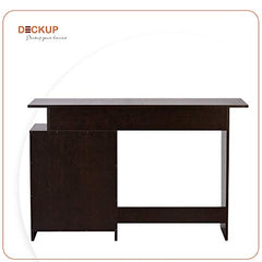 DeckUp Turrano Engineered Wood Study Table and Office Desk (Dark Wenge, Matte Finish)