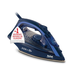Tefal Maestro Plus Steam Iron | No.1 Ironing Brand in Europe | 2200W | XL Ceramic Soleplate | Anti-Calc | 120g/min Boost | 35g/min Continuous Steam | Blue | 2-Year Warranty